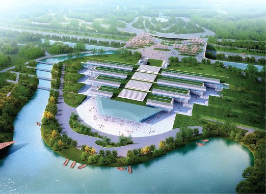 中新网湖北 中建钢构打造的武汉园博会主场馆