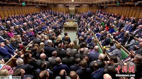 资料图：当地时间1月15日晚，英国议会下院以432票对202票，投票否决了此前英国政府与欧盟达成的脱欧协议。